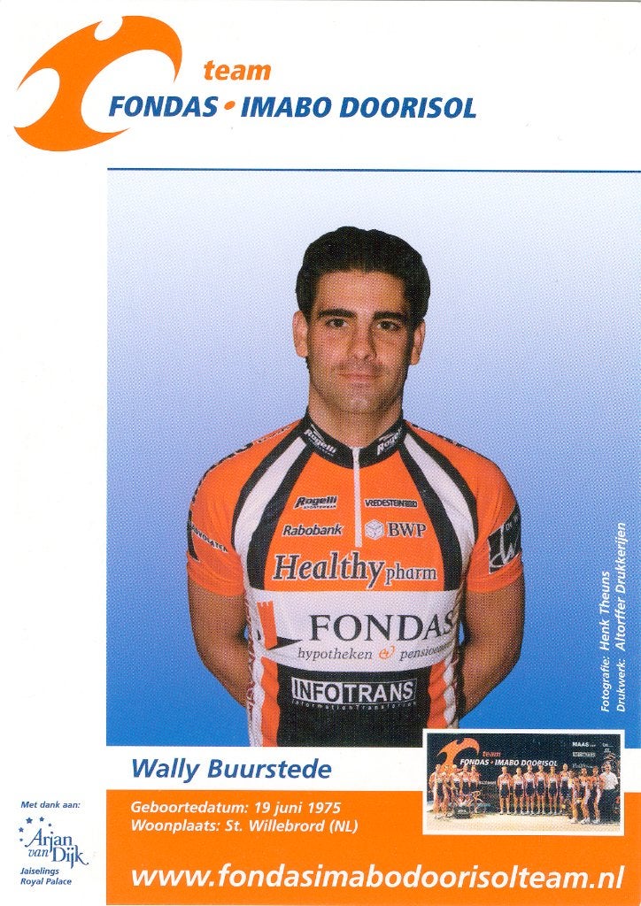 Wielerhirt FONDAS-IMABO DOORISOL – WALLY BUURSTEDE – 2005, Ophalen of Verzenden, Overige typen