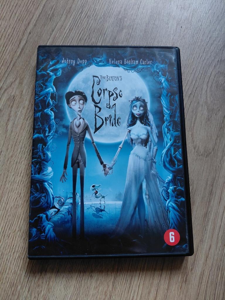 Tim Burton's Corpse Bride dvd. Johnny Depp., Ophalen of Verzenden, Zo goed als nieuw, Poppen, Film