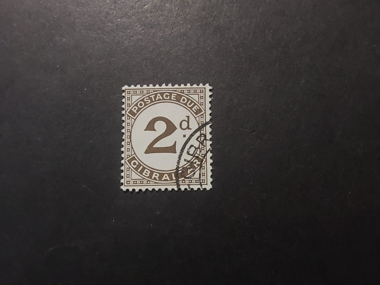 Gibraltar, SG D2, Verzenden, Gestempeld