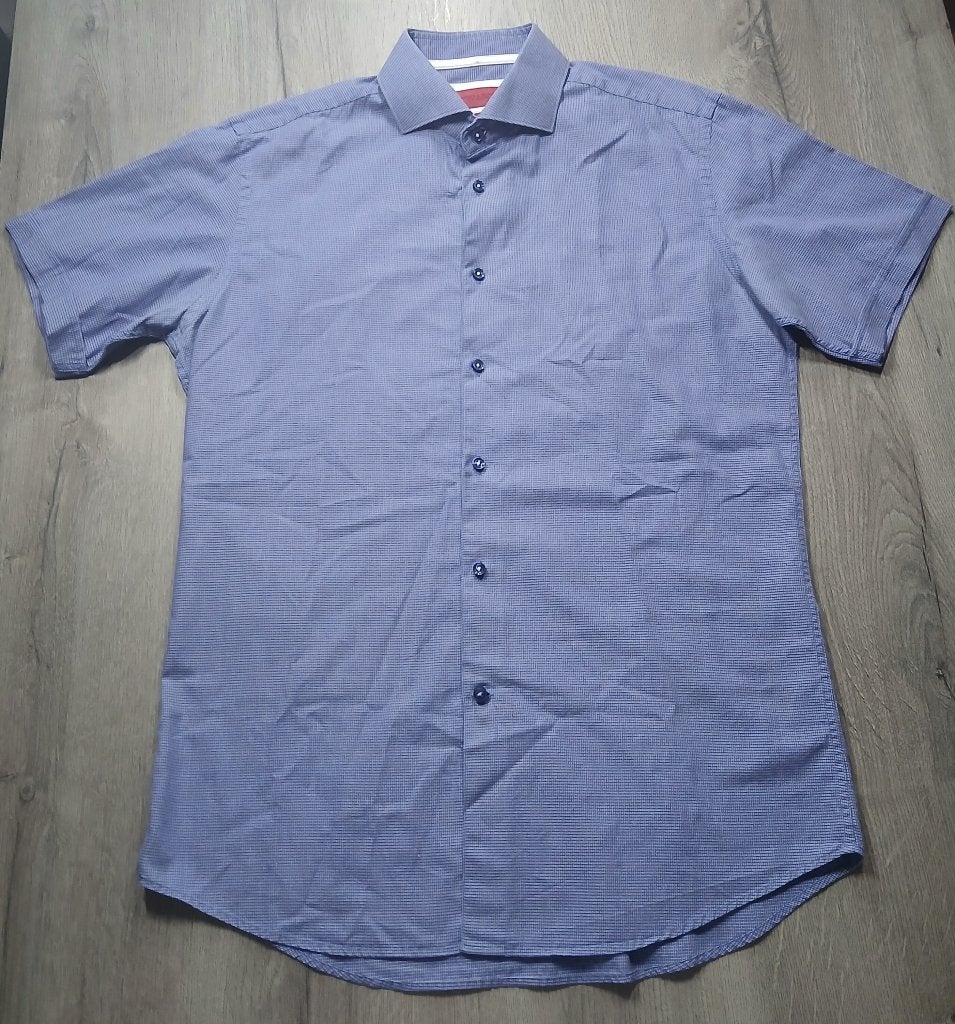 stanley & morgan overhemd, Kleding | Heren, Overhemden, Gedragen, Halswijdte 39/40 (M), Blauw, Ophalen of Verzenden