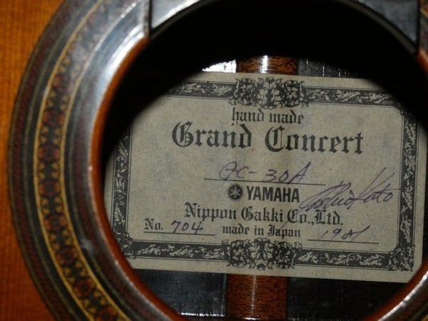Yamaha GC-30 Grand Concert, Ophalen, Gebruikt, Klassieke of Spaanse gitaar, Met koffer