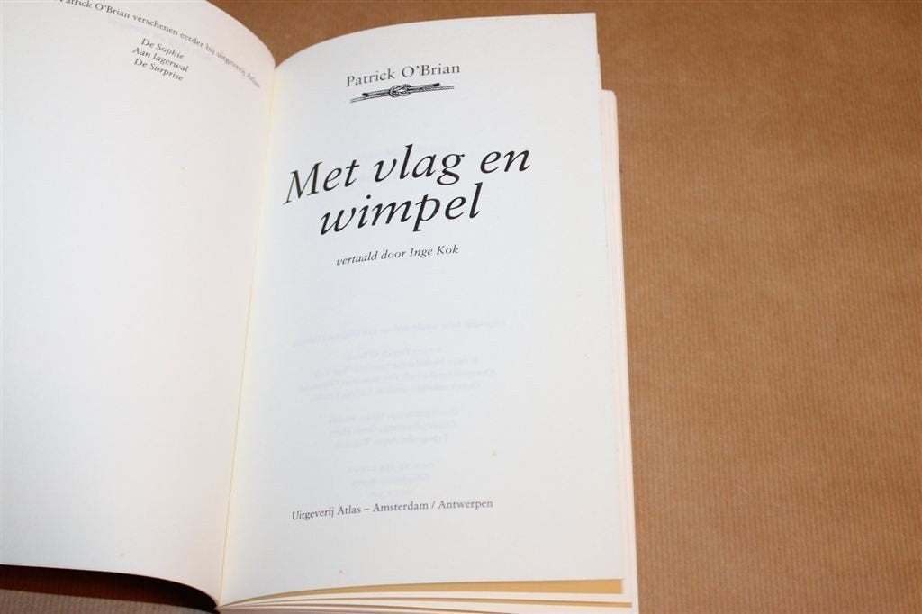 Met Vlag en Wimpel — Zeemissie Roman Patrick O’Brian, Verzenden, Gelezen, Europa
