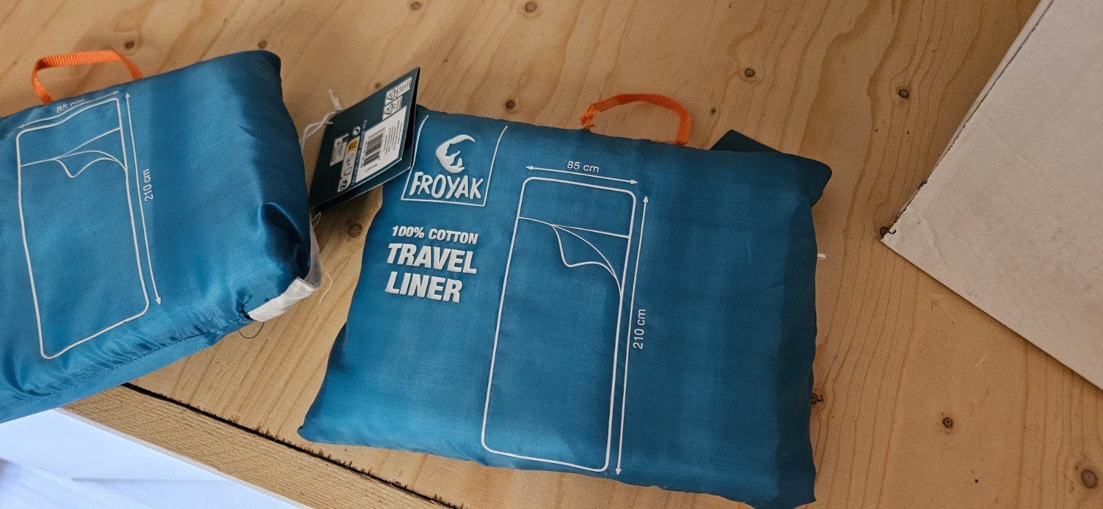 Froyak 100% Katoen Travel Liner - Nieuw 2st, Caravans en Kamperen, Ophalen of Verzenden, Nieuw