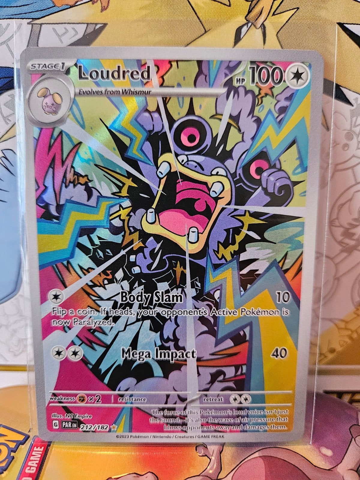 Loudred 212/182 Paradox Rift Pokemon new Full Art, Verzenden, Nieuw, Losse kaart, Foil