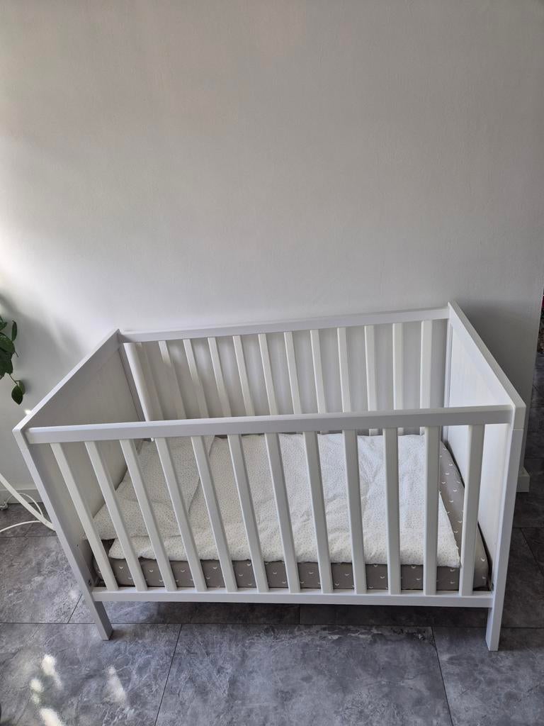 Lundvik Baby Ledikant 60x120 cm wit inclusief Matras Nieuw, Ophalen of Verzenden, Nieuw, Ledikant
