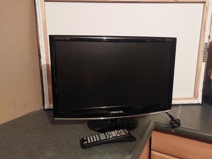 Samsung flatscreen tv 20 inch – incl. afstandsbediening, Ophalen of Verzenden, Gebruikt, 50 Hz, Samsung