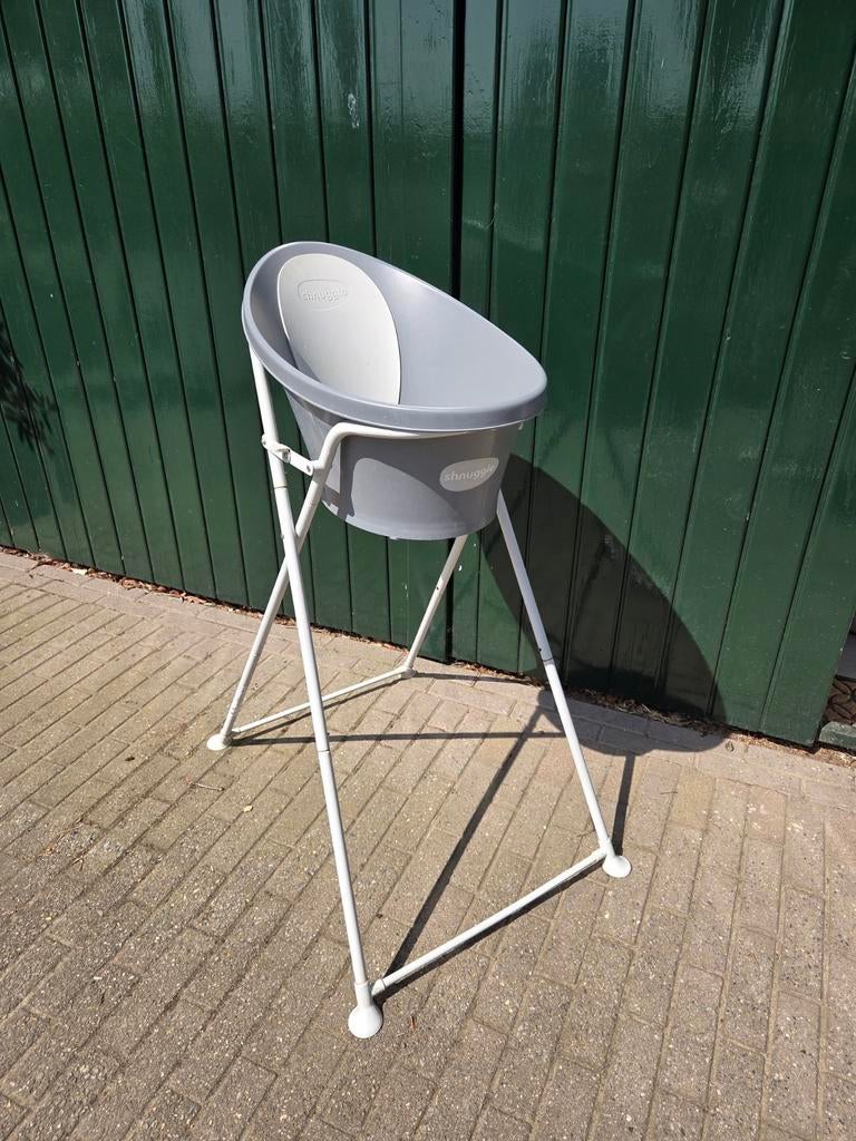 Shnuggle babybadje met standaard, Zo goed als nieuw, Badje, Standaard, Ophalen