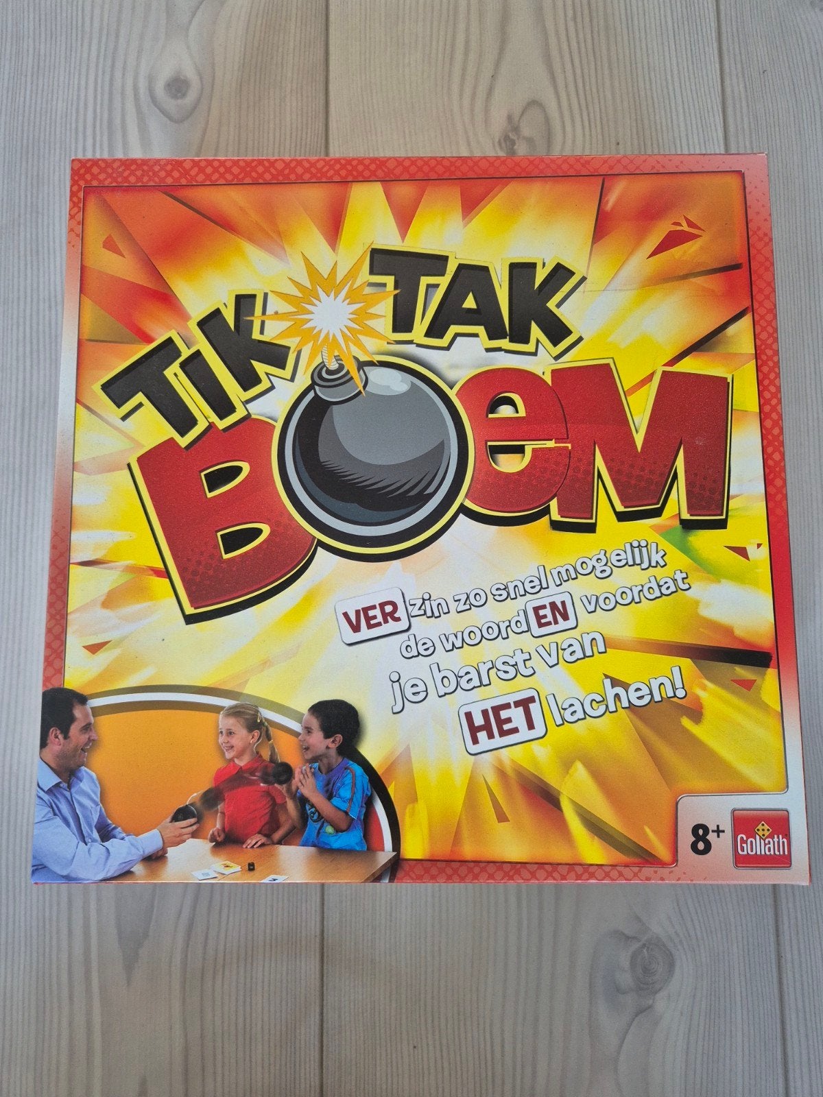 Tik Tak Boem - Het hilarische woordspel van Goliath, Drie of vier spelers, Ophalen of Verzenden, Zo goed als nieuw, Goliath