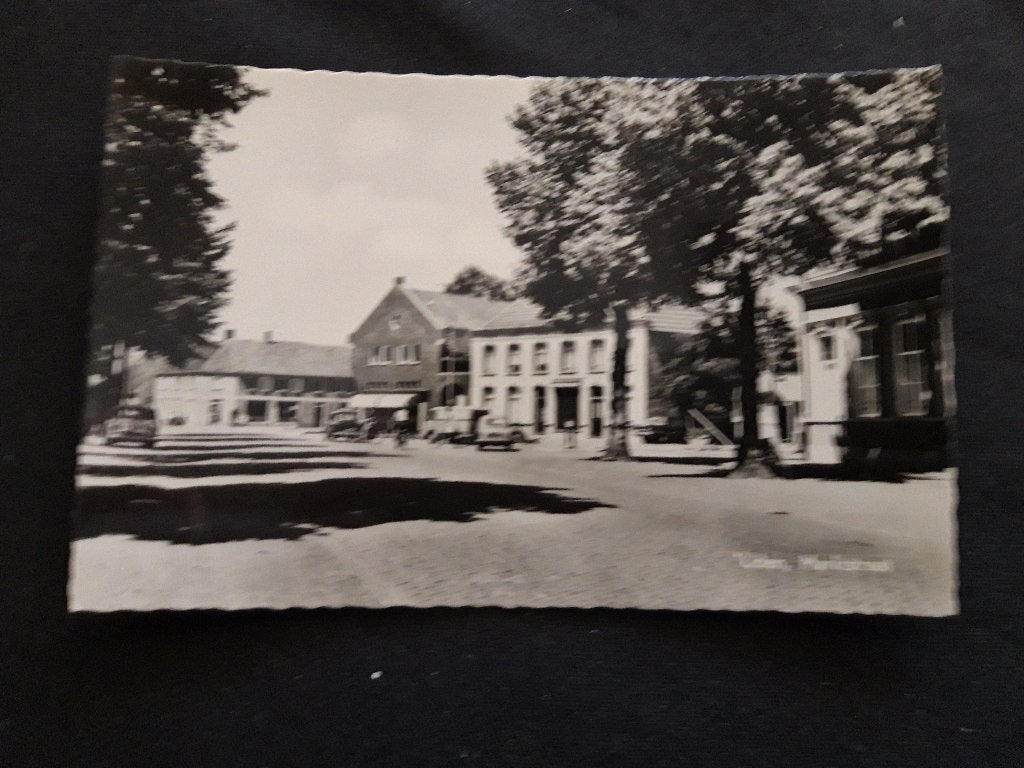Uden Marktstraat jaren 50, auto's, Ophalen of Verzenden, 1960 tot 1980, Ongelopen, Noord-Brabant