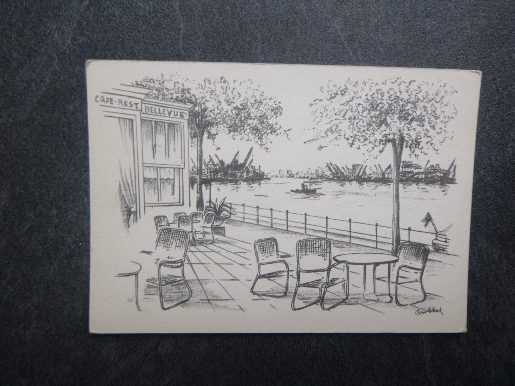 Rotterdam, cafe restaurant Bellevue/kunst, Verzenden