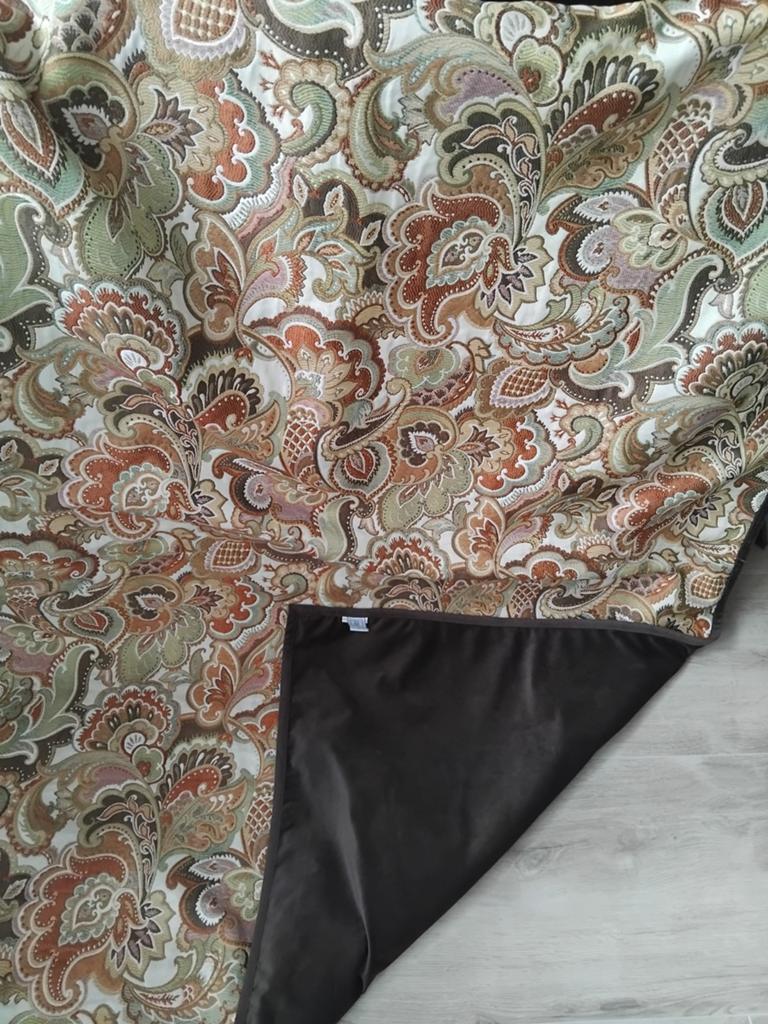 Riviera Maison plaid met bijpassende kussens, 200 cm of meer, Ophalen of Verzenden, Zo goed als nieuw, Groen