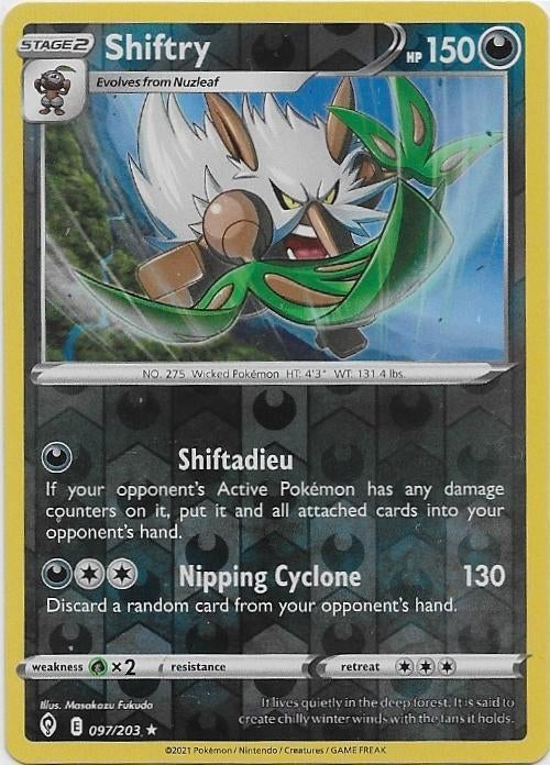 Evolving Skies,  Shiftry [reverse] 97/203, Verzenden, Nieuw, Losse kaart