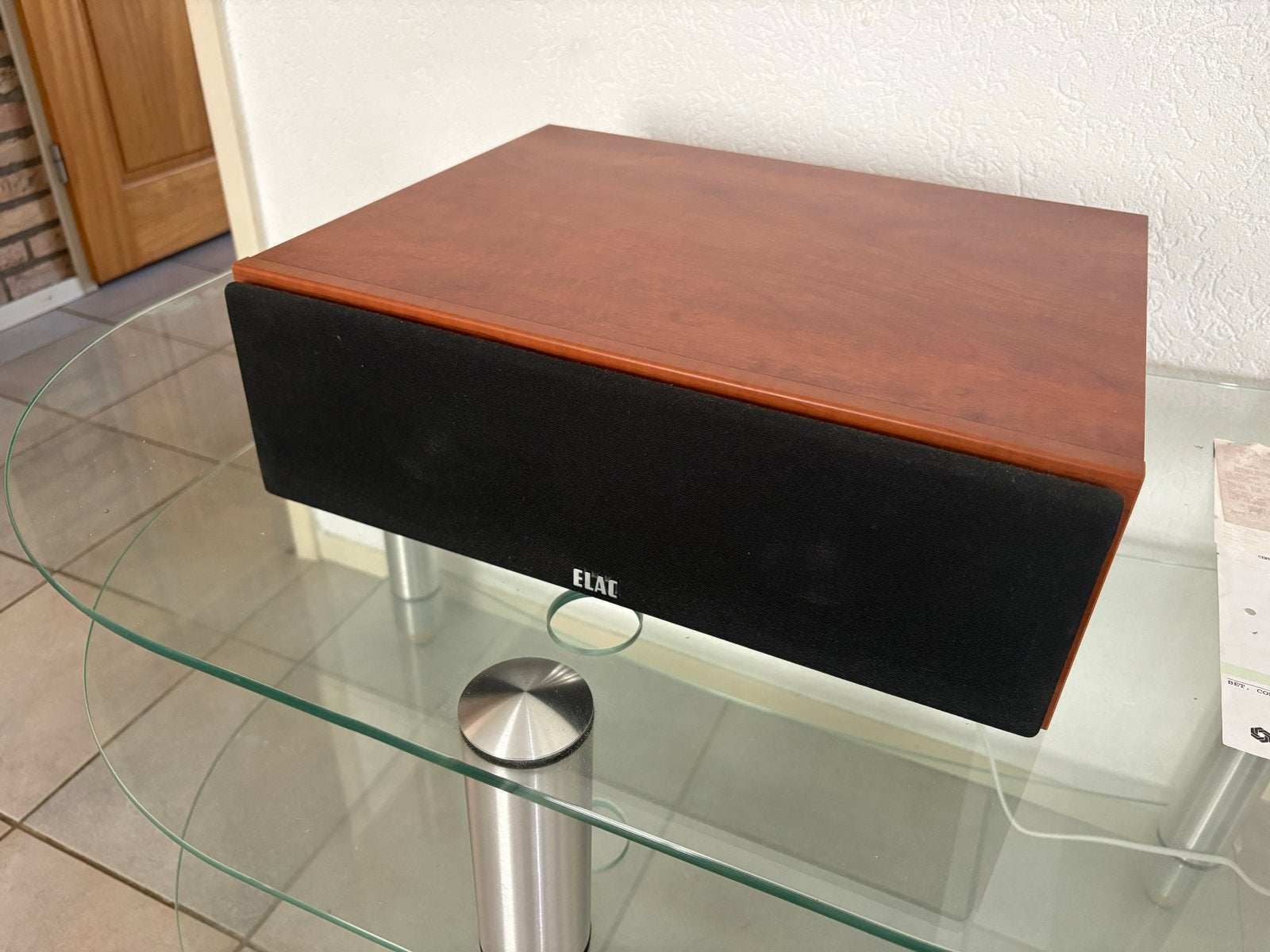 ELAC Center 203 JET Center Speaker - Uitstekende Staat, Gebruikt, 60 tot 120 watt, Geschikt voor surround/home cinema, Center speaker