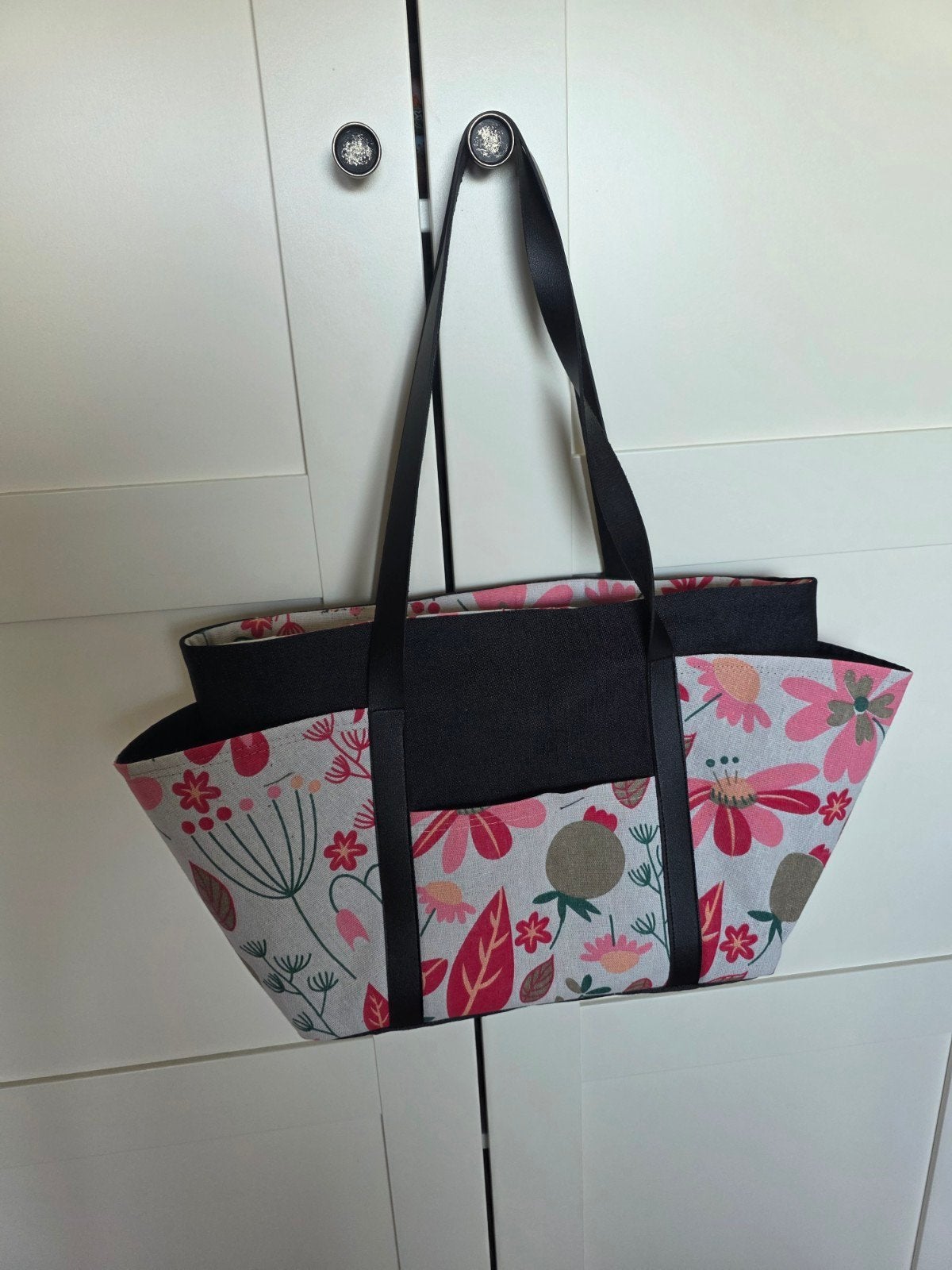 Handgemaakte Shopper met Bloemenprint, Ophalen of Verzenden, Nieuw, Overige typen