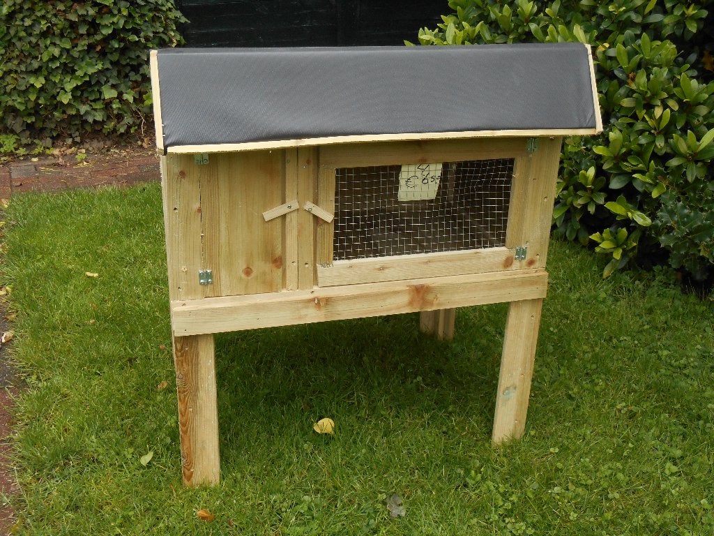 nieuw konijnenhok nr. 4, met trapje, Ophalen, 60 tot 90 cm, Konijn, Hok