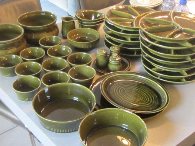 Potterie de driehoek servies Goedewaagen 37 stuks, Ophalen, Overige typen, Zo goed als nieuw, Overige stijlen