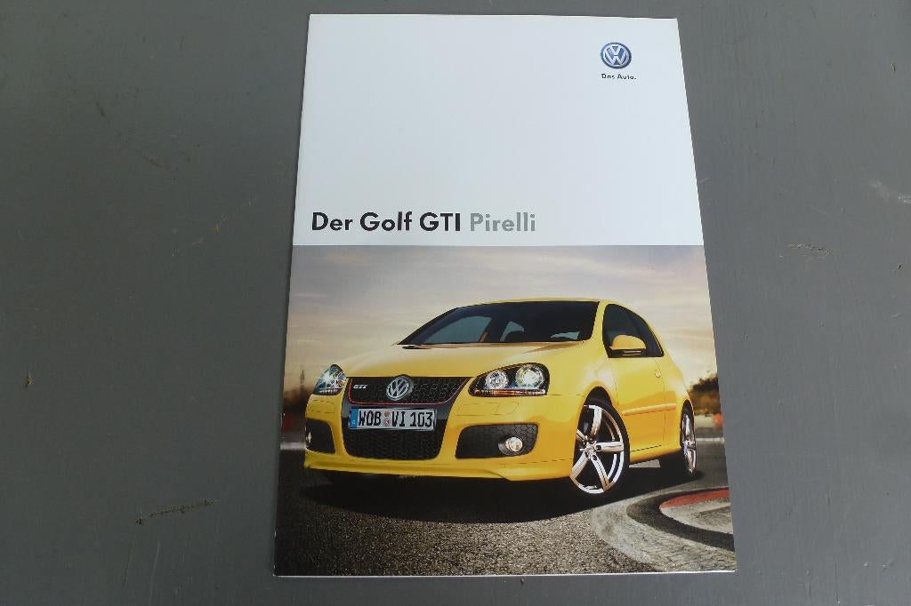VW Golf GTI Pirelli folder 2007, Ophalen of Verzenden, Zo goed als nieuw, Volkswagen