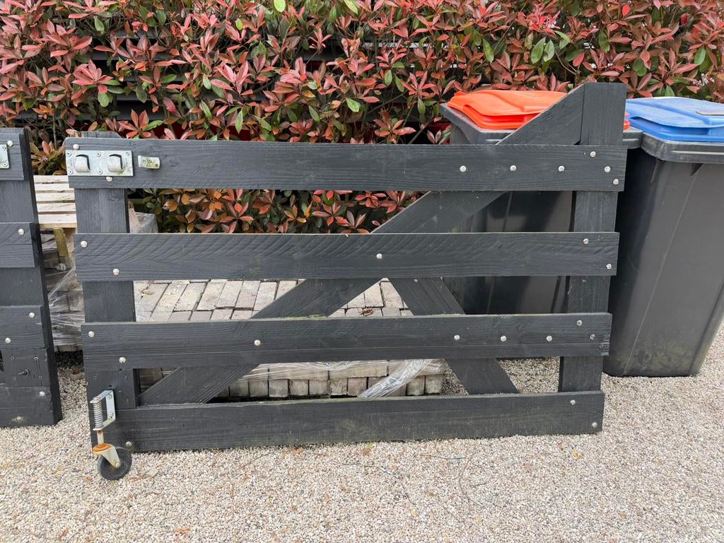 1x Douglas poort 3500mm breed zwaar en degelijk, Tuin en Terras, Ophalen, Met poort, Gebruikt, Overige typen