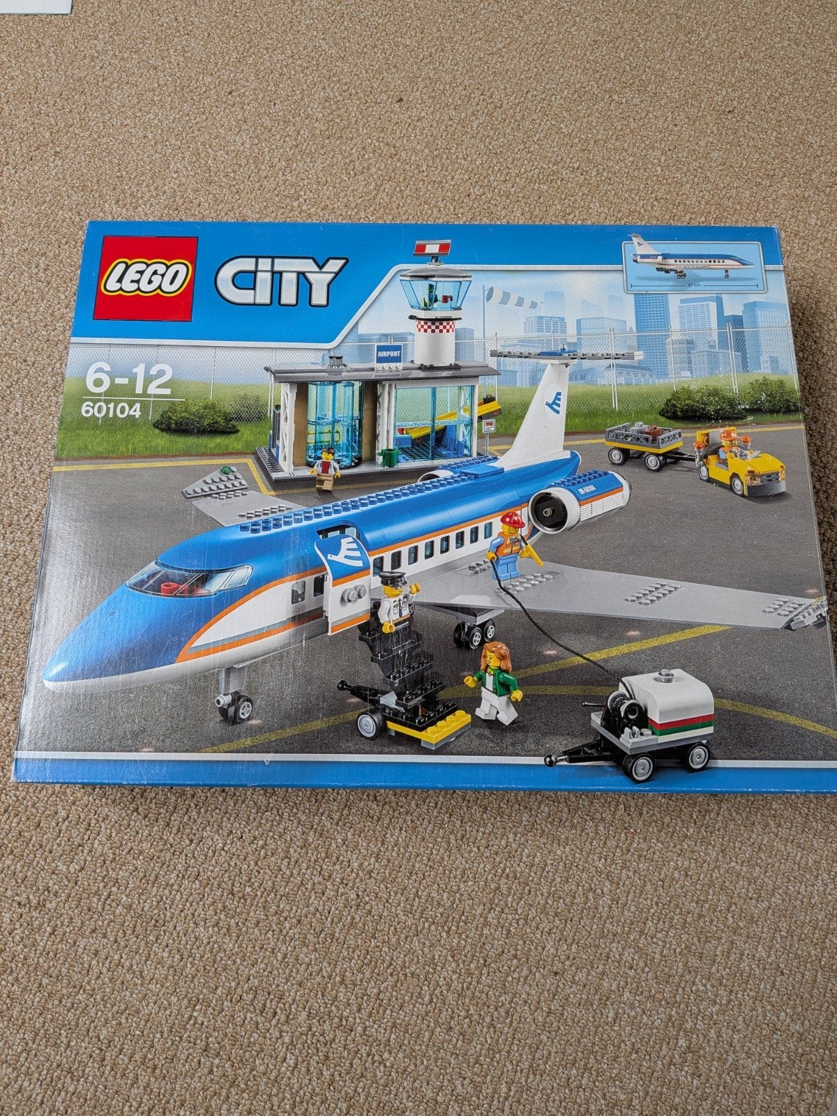 LEGO City Passagiersvliegtuig 60104 - Zo goed als nieuw, Ophalen of Verzenden, Gebruikt, Overige merken