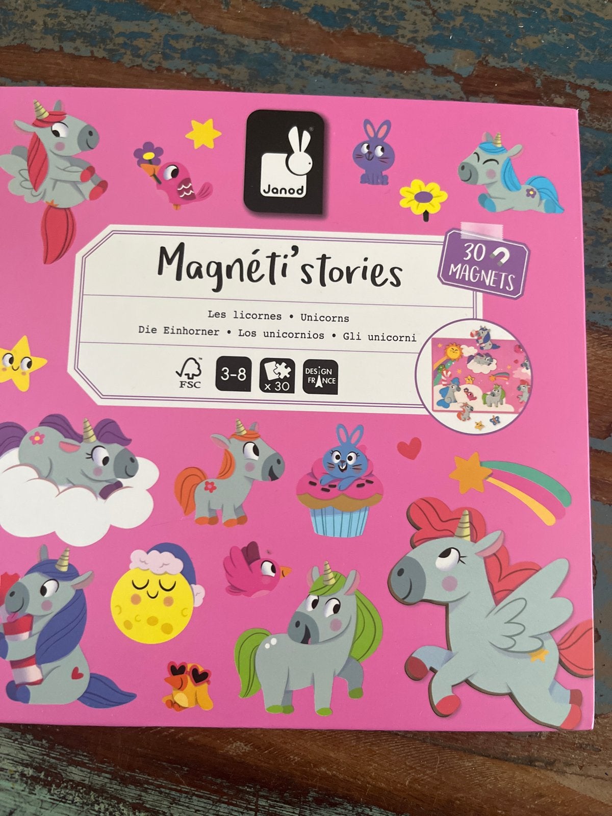 Janod Magneti'stories Eenhoorns - Magnetisch Spel, Ophalen of Verzenden, Zo goed als nieuw, Ontdekken