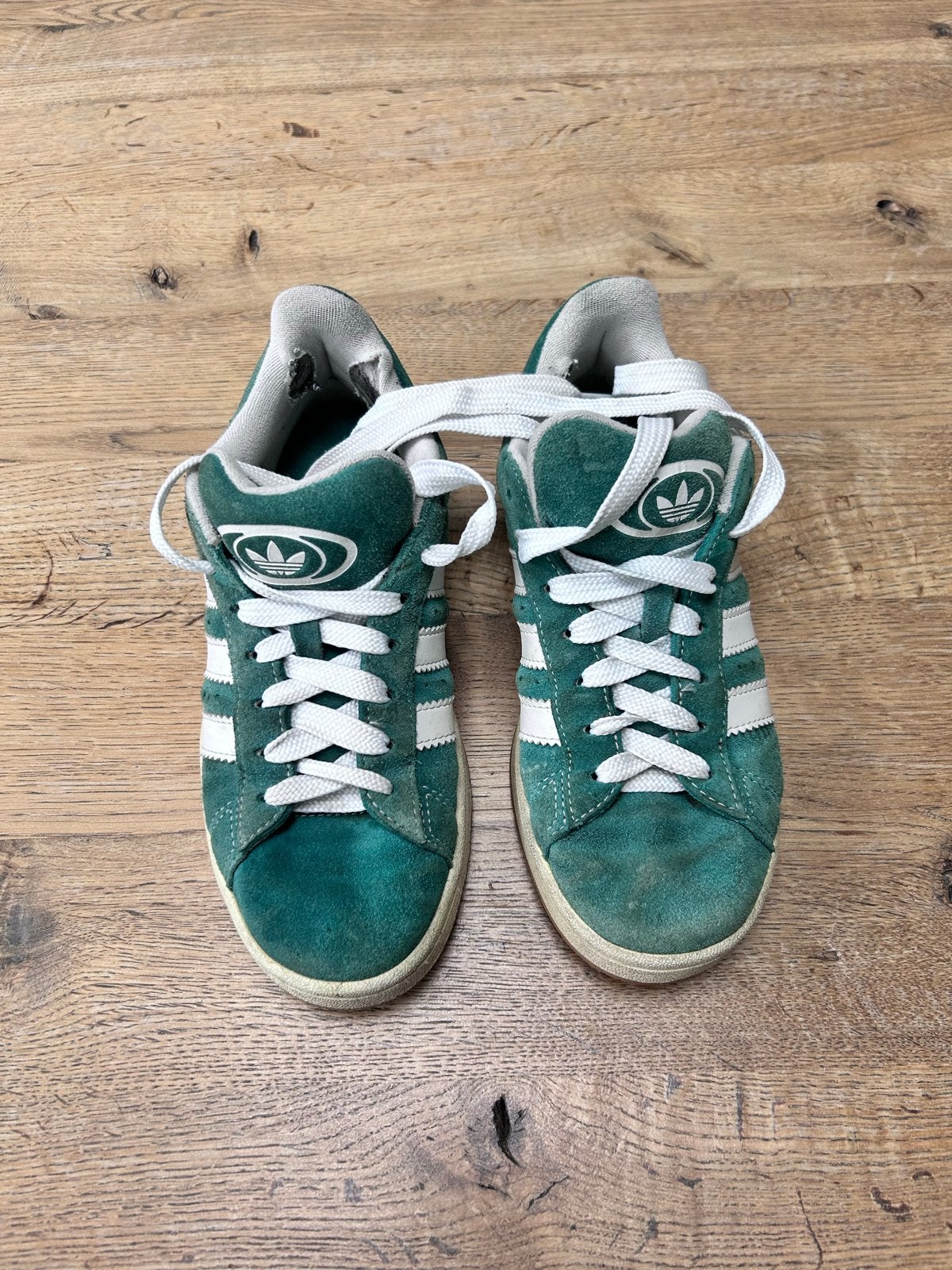 Adidas Campus sneakers - Groen - Maat 38.5, Ophalen, Gedragen, Groen, Sneakers of Gympen