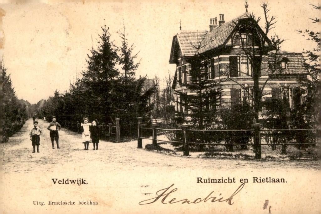 Ermelo Veldwijk Villa Ruimzicht en Rietlaan # 337, Verzenden, Voor 1920, Gelopen, Gelderland