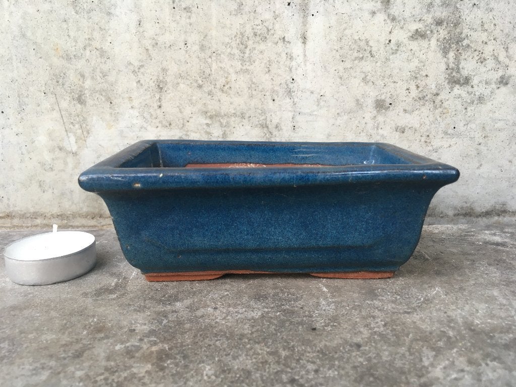 Bonsai schaal 14,5x9,5x5cm ****, Tuin en Terras, Ophalen of Verzenden, Zo goed als nieuw, Overige vormen, Aardewerk