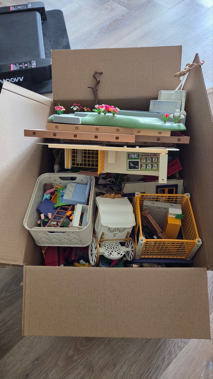 GERESERVEERD Grote partij Playmobil sets, waaronder kasteel/, Kinderen en Baby's, Speelgoed | Playmobil, Ophalen, Gebruikt, Losse onderdelen