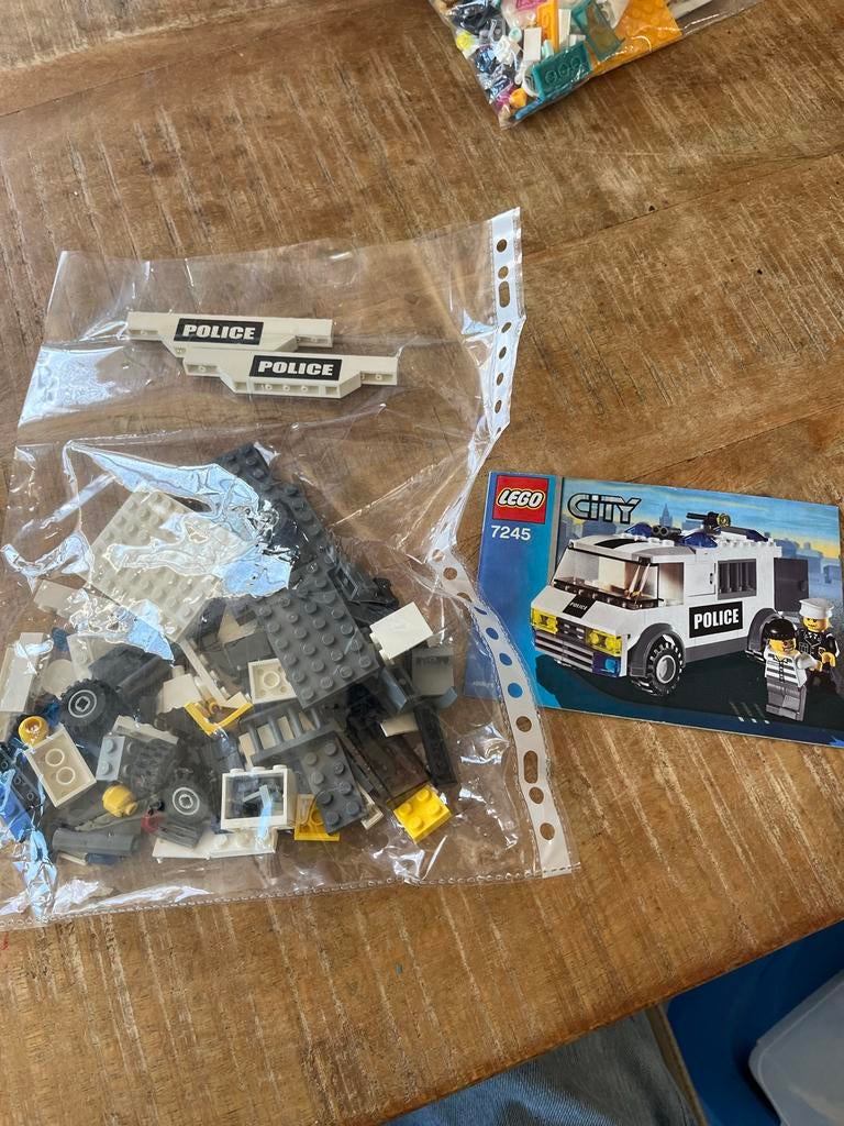 Lego City 7245 Politie Busje met instructies, Kinderen en Baby's, Speelgoed | Duplo en Lego, Lego, Ophalen of Verzenden, Complete set
