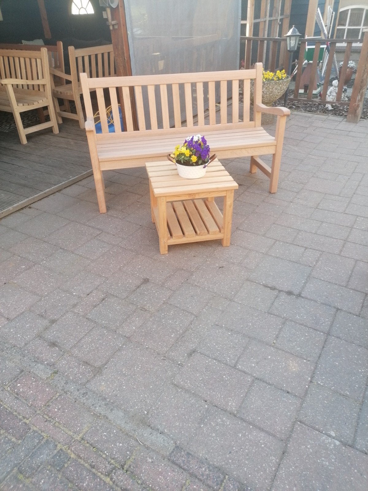 maranti houten tuinbank, Tuin en Terras, Tuinbanken, Ophalen, Hout