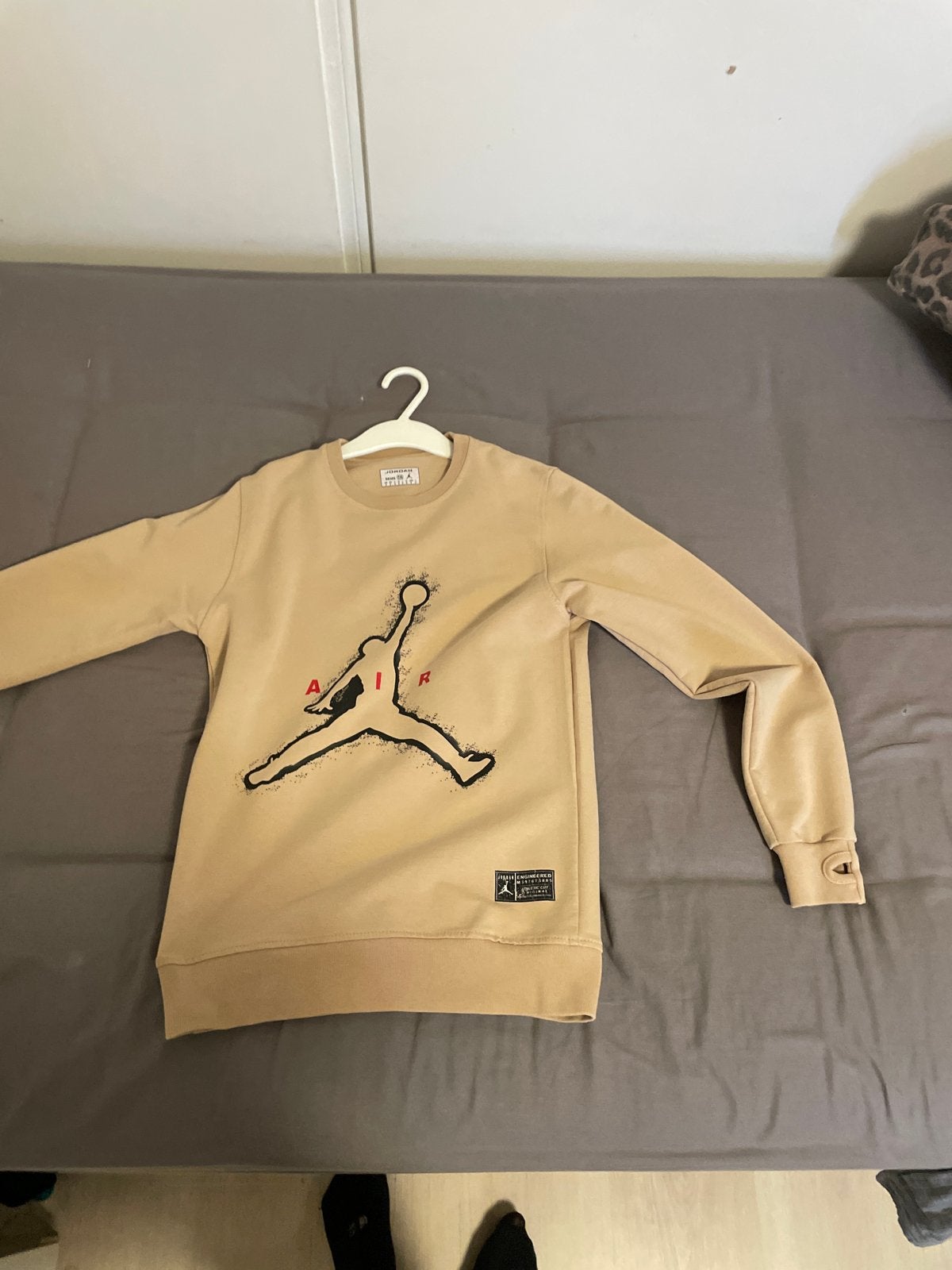 Jordan Air Sweater - Maat 14 (S), Ophalen of Verzenden, Zo goed als nieuw, Maat 46 (S) of kleiner, Beige