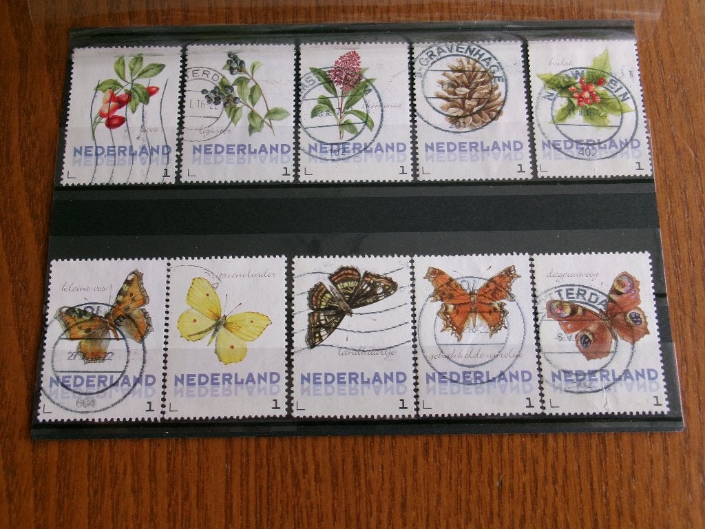 janneke brinkman bloemen en vlinders winter (938e), Verzenden, Gestempeld