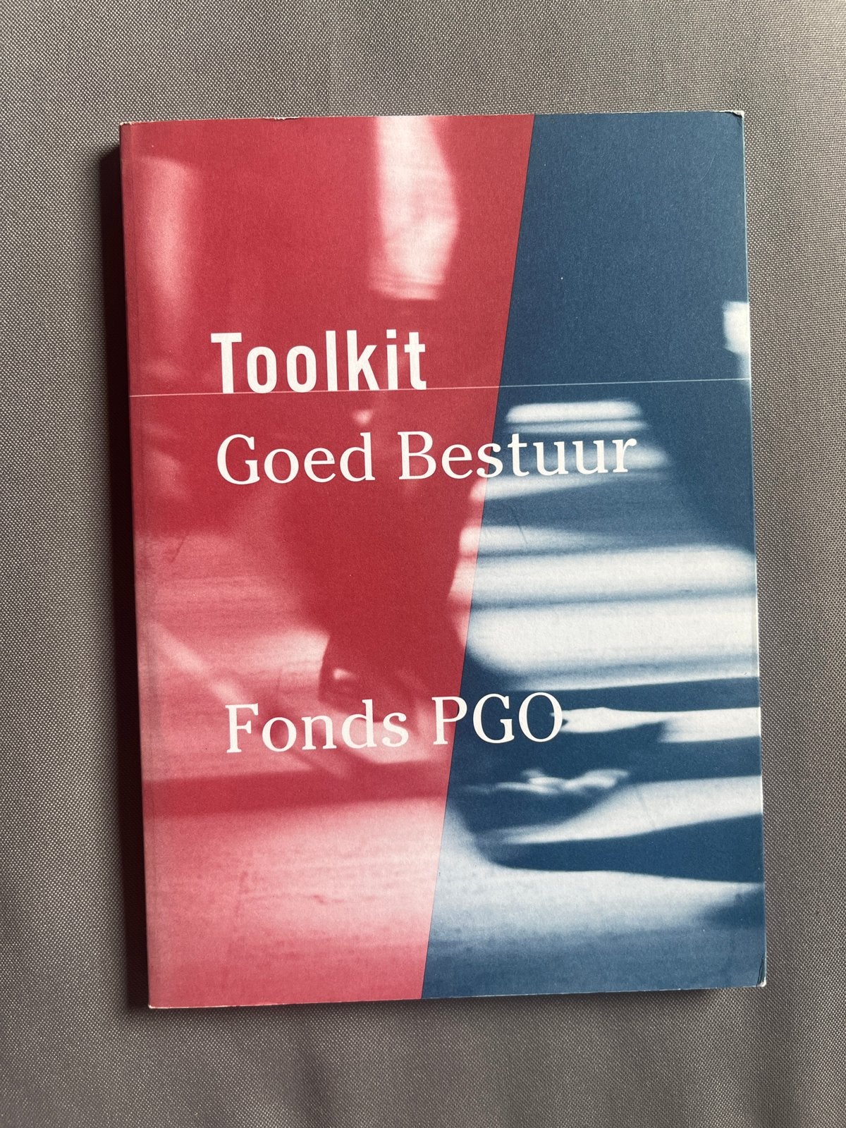 Toolkit Goed Bestuur - Fonds PGO, Ophalen of Verzenden, Zo goed als nieuw