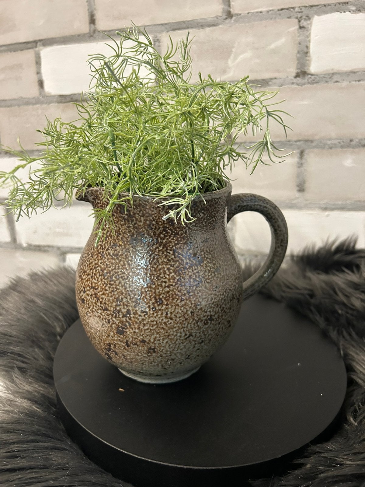 Leuke oude aardewerk kruik pot vaas stoer en sober landelijk, Rond, Ophalen of Verzenden, Zo goed als nieuw, Aardewerk