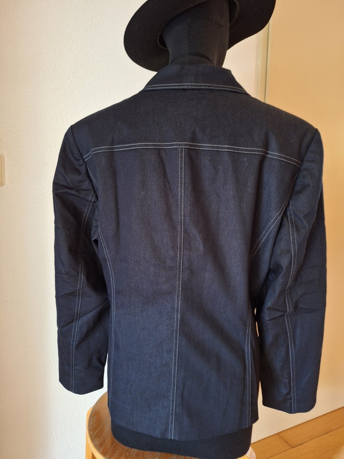 Gerry Weber Demi Blazer Donkerblauw Maat 46, Kleding | Dames, Blauw, Maat 46/48 (XL) of groter, Ophalen of Verzenden, Zo goed als nieuw