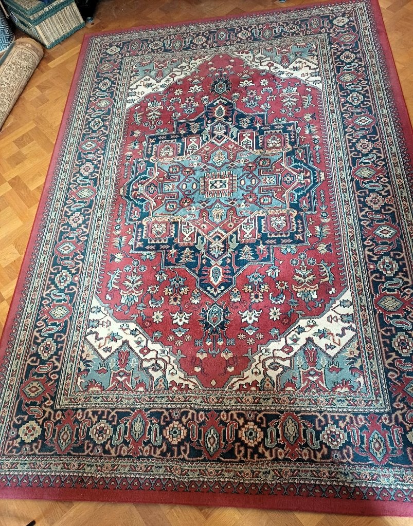 Afshar-tapijt, Perzisch Heriz/Serapi dessin 200 x 290 cm, 200 cm of meer, Ophalen of Verzenden, Zo goed als nieuw, 200 cm of meer
