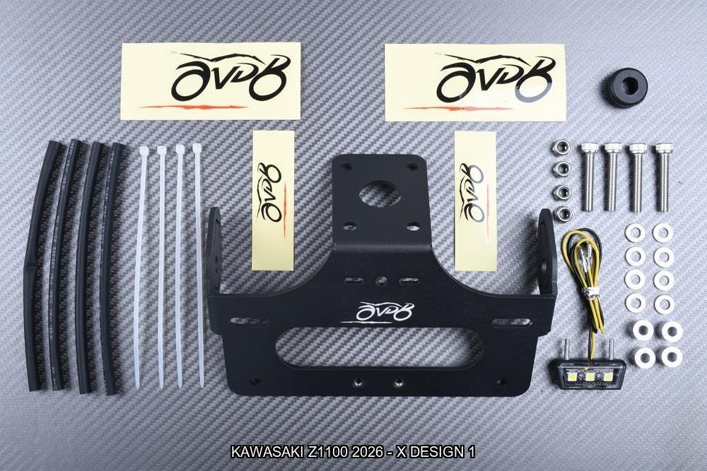 AVDB Korte Kentekenplaathouder KAWASAKI Z1100 2026 - X, Ophalen of Verzenden, Nieuw