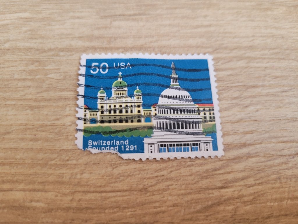 Postzegel Switzerland Founded 1291 ~ TH7201, Ophalen of Verzenden, Gestempeld