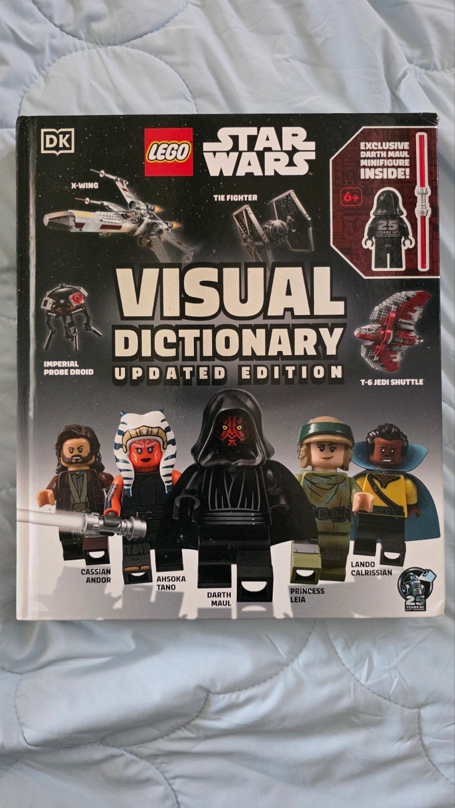 LEGO Star Wars Visual Dictionary met Darth Maul minifiguur, Verzamelen, Star Wars, Ophalen of Verzenden, Zo goed als nieuw