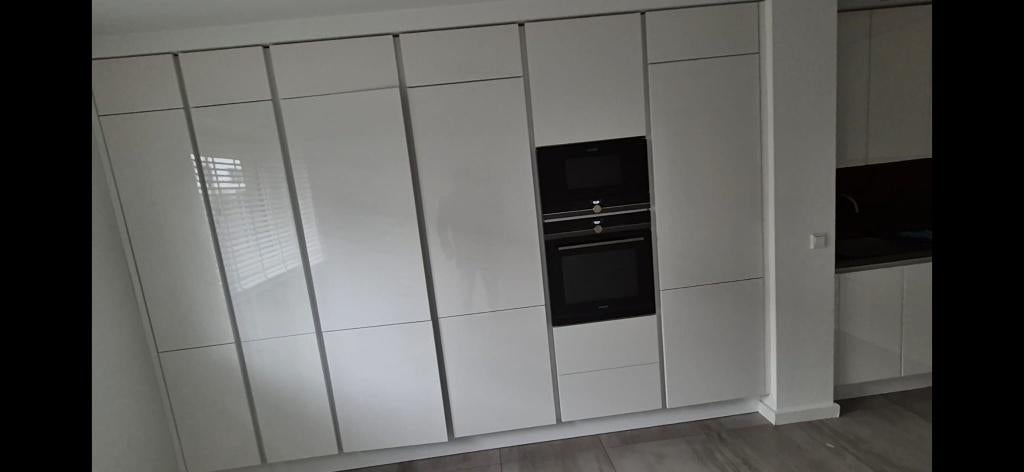 3x hoge keukenkasten – 230cm, Ophalen, 200 cm of meer, Wit, Nieuw