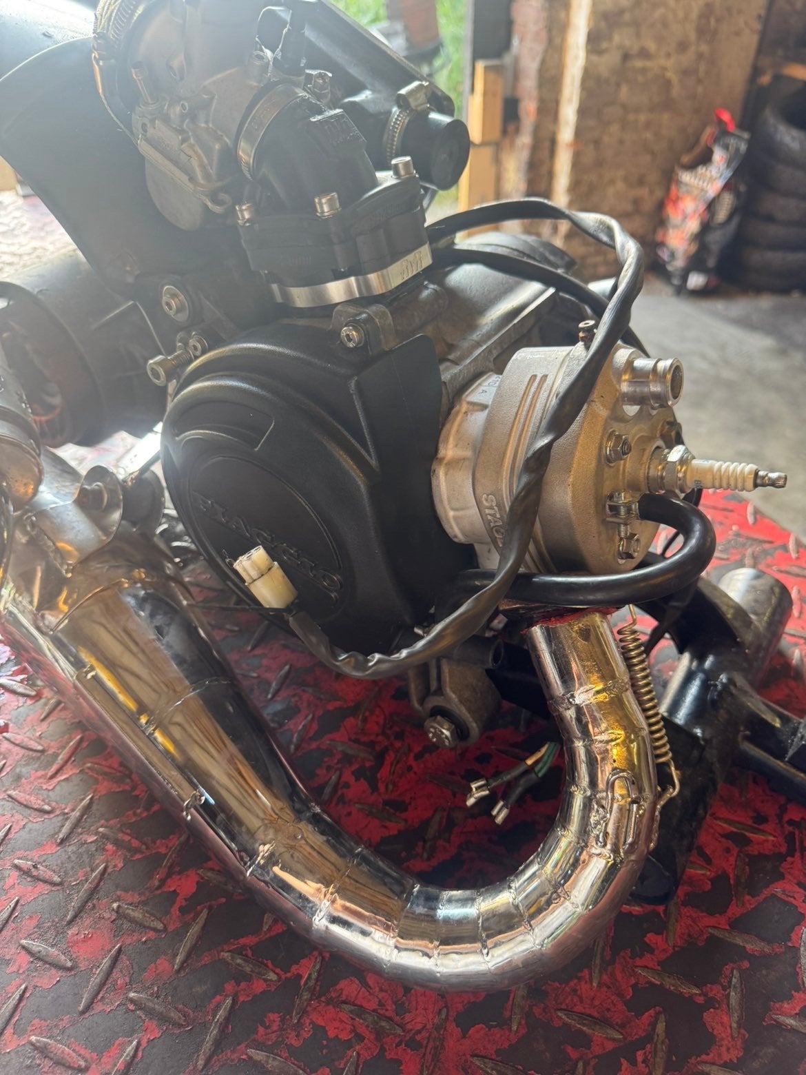 Sp98 70cc mk2 racing blok *RAKET* plug en play, Ophalen, Zo goed als nieuw, Blok, Piaggio