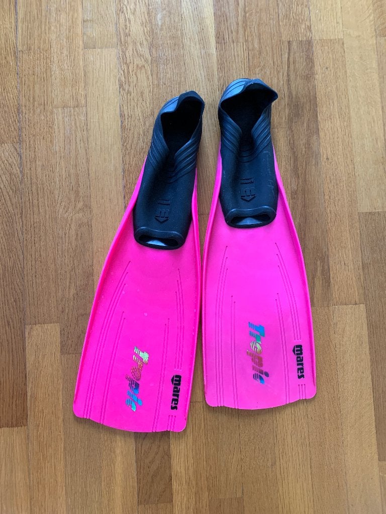 Dames snorkel flippers maat 39/40 Mares, Ophalen of Verzenden, Zo goed als nieuw, Snorkelvinnen