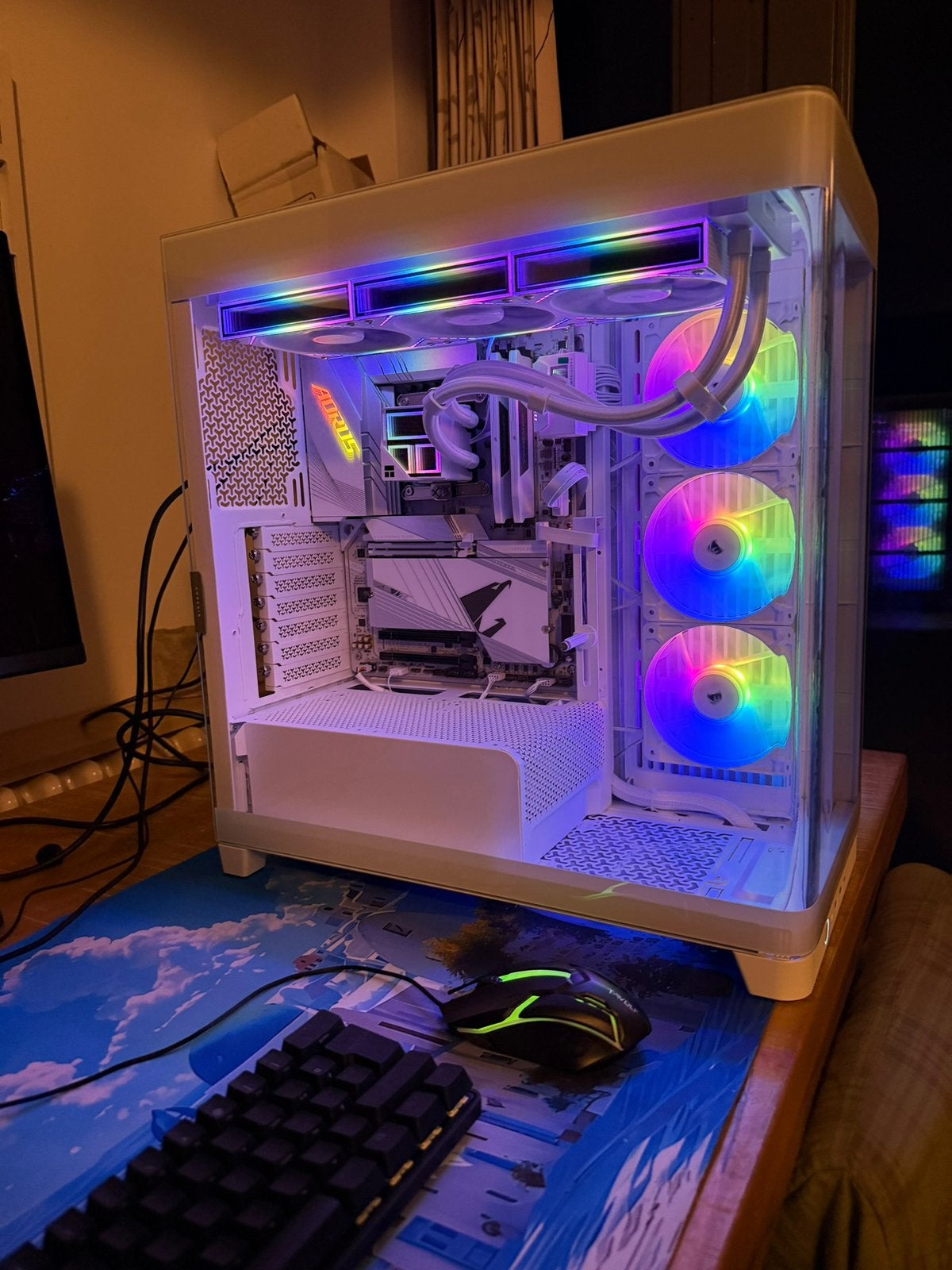 Witte gaming pc intel i9 14900k, Ophalen, Zo goed als nieuw, Gaming, 4 Ghz of meer