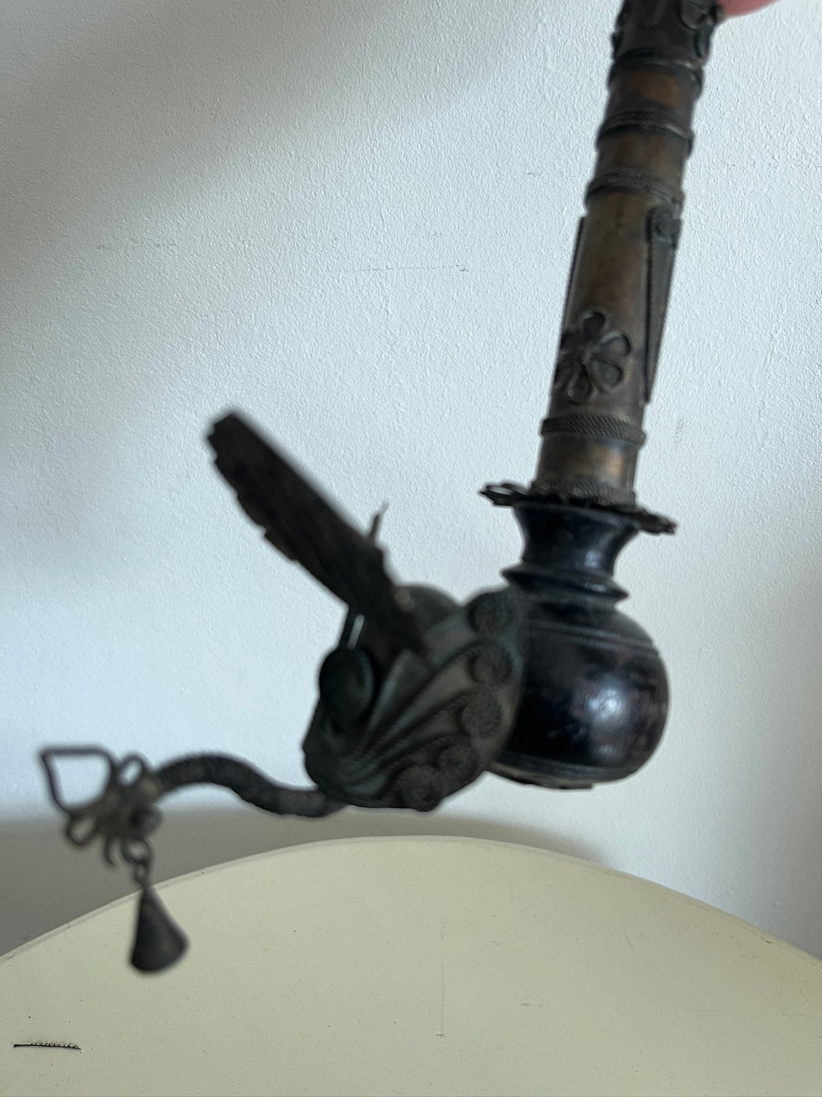 Bronzen Opiumpijp, Antiek en Kunst, Antiek | Koper en Brons, Ophalen of Verzenden, Brons