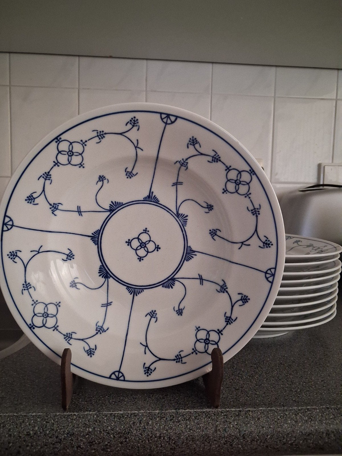 NIEUW ! JÄGER SOEPBORDEN BLAU SAKS 23,5 cm, Antiek en Kunst, Ophalen of Verzenden