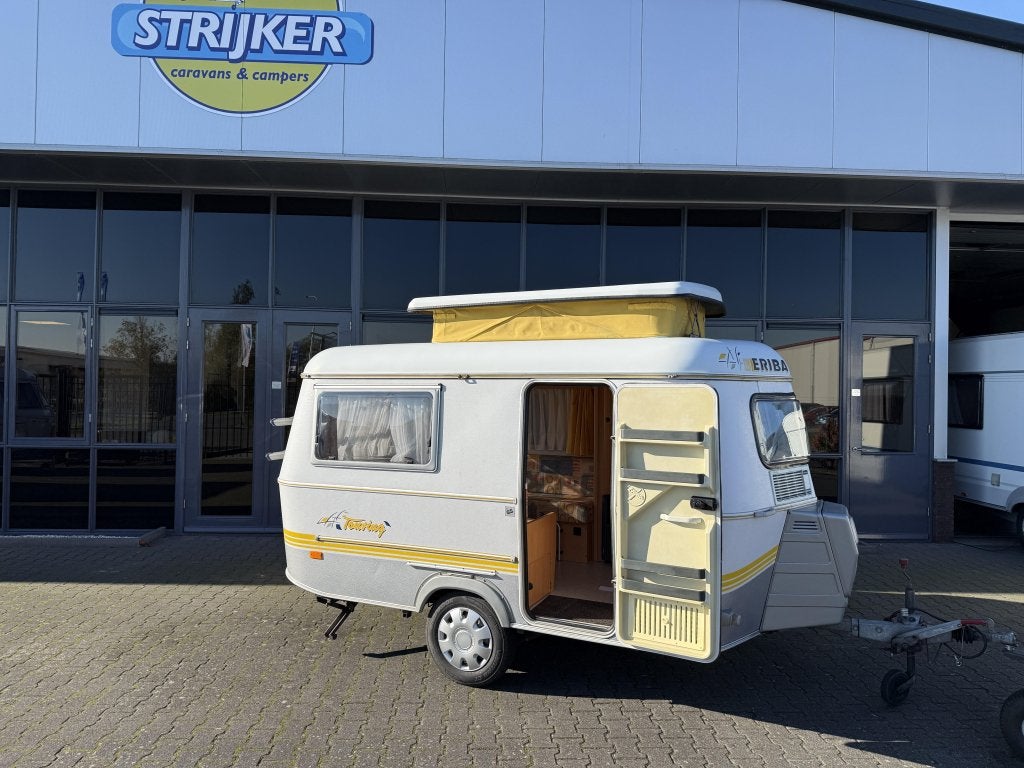 Eriba Touring Pan Jubilee Langslaper Luifel 750KG max BJ2002, Standaardzit, Tot en met 2, Bedrijf, 2 aparte bedden