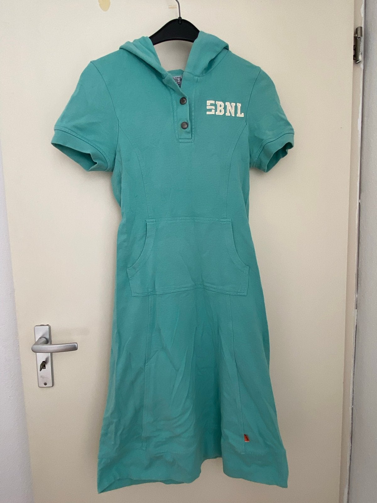 Sissy Boy jurk met capuchon.Turquoise. Maat S, Ophalen of Verzenden, Knielengte, Maat 36 (S), Gedragen