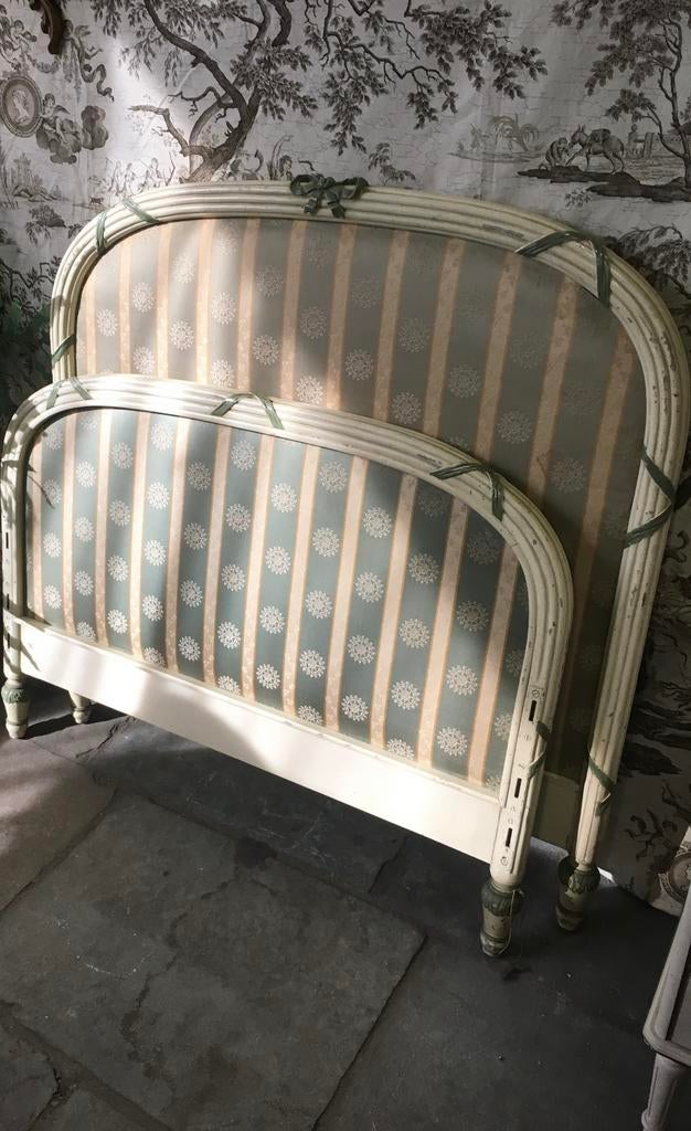 brocante boudoir 1p BED jaren’30 headboard Hollywood Regency, Ophalen
