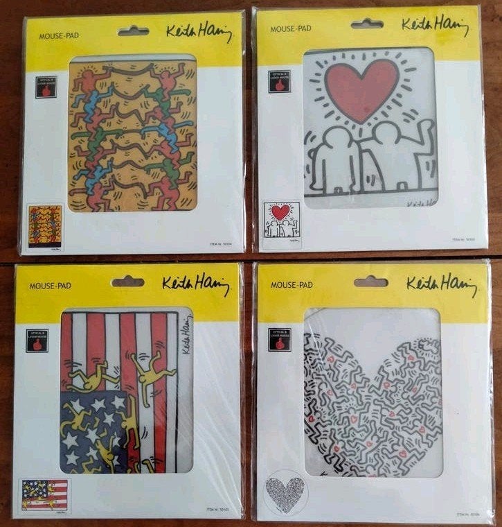 Keith Haring Muispads - Nieuw in verpakking (4 stuks), Ophalen of Verzenden, Nieuw