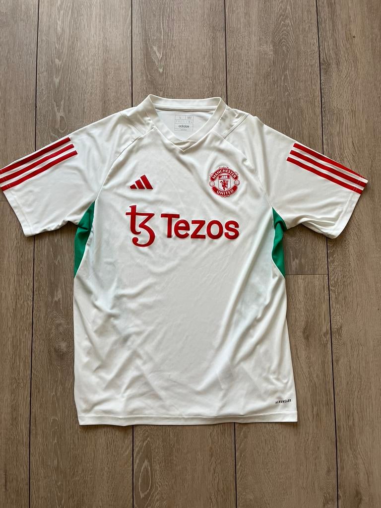 Origineel Man United Traningsshirt, maat L, Maat L, Ophalen of Verzenden, Zo goed als nieuw, Shirt